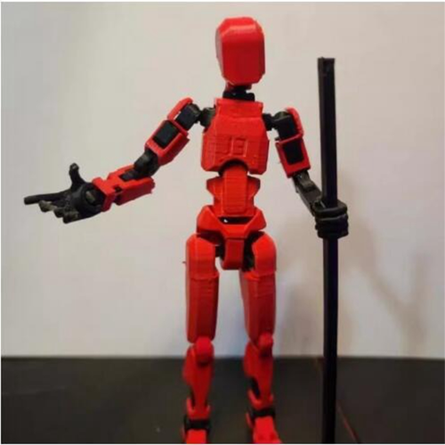 Figurine robot articulée imprimée en 3D, blanche, pour animation image par image 1