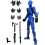 Figurine robot articulée imprimée en 3D pour animation image par image (bleu) 1