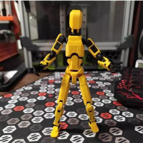 Figurine robot articulée imprimée en 3D pour animation image par image (Gris) 2