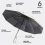 Fully Automatic Reverse Folding Umbrella with Windproof Reflective Stripe UV Umbrellas for Carabiner Handle Travel,B 5