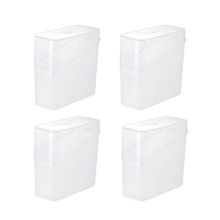 Boîte de rangement pour fromage en tranches pour réfrigérateur, 4 pièces, avec couvercle rabattable et support de conservation