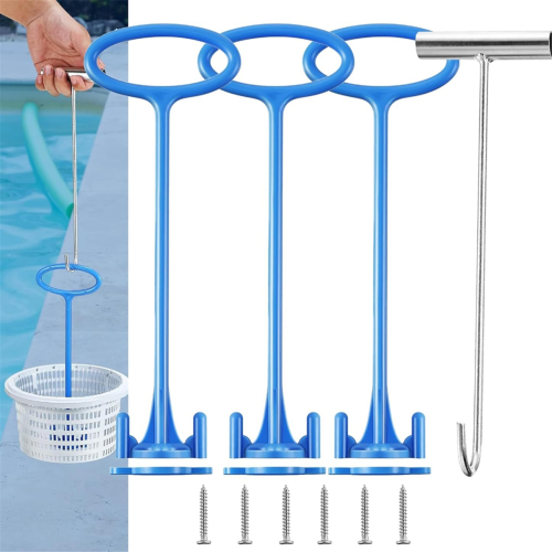 Skimmer Basket Handle,Skimmer Handle Hook Universal Pool Fit Inground 1