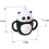 Tazza con beccuccio per bambini, tazza panda in silicone antispruzzo per bambini 2