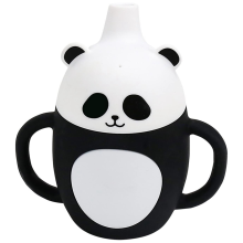 Toddler Sippy Cup, Children'S Silicone Splash-Proof Straw Panda Cup