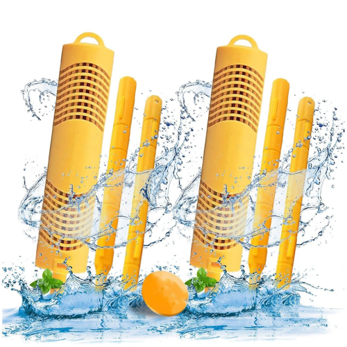 Spa Mineral Sticks for Supplie, Stick Inserts Filter - Yellow, 2 Pack