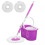 360° Floor Magic Spin Mop Bucket Set (Purple) 1
