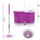 360° Floor Magic Spin Mop Bucket Set (Purple) 3