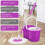 360° Floor Magic Spin Mop Bucket Set (Purple) 6