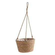 Garden Hanging Planter Macrame Plant Storage Basket Rope Woven Indoor Outdoor Flower Pot Holder Primary Color M