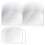 80PCS Plastic Transparent Soft Scraper Cake Cream Scraping Plate Baking Round Edge Cutter Elastic 7