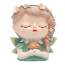 Silicone Mold Flower Fairy Prayer Pot Resin Gypsum Crystal Dropping Glue Tool DIY Handmade Crafts Green