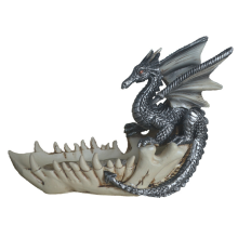Plateau de rangement rétro en dents de dragon, décoration de bureau, porte-clés, décoration de la maison, boîte à dés, portefeuille