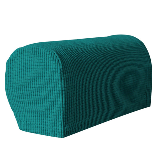 2PCS Soft Stretch Plush Armrest Covers, Covers for Chairs/Sofas, Couch Arm Covers,Lake Blue