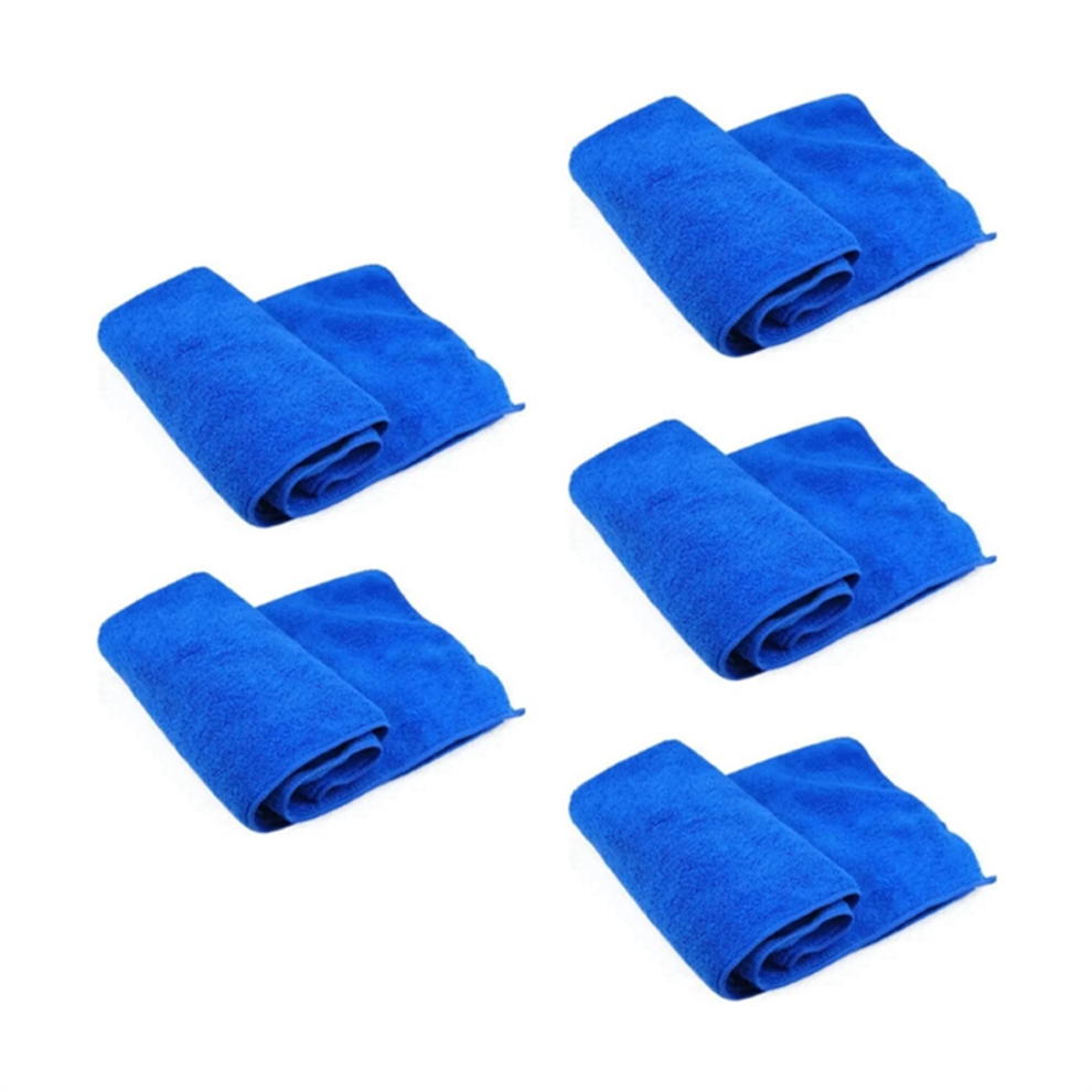 5Pcs Microfiber Cleaning Cloths Lint Free Towel For Car Window Reusable Towels 4852752400654