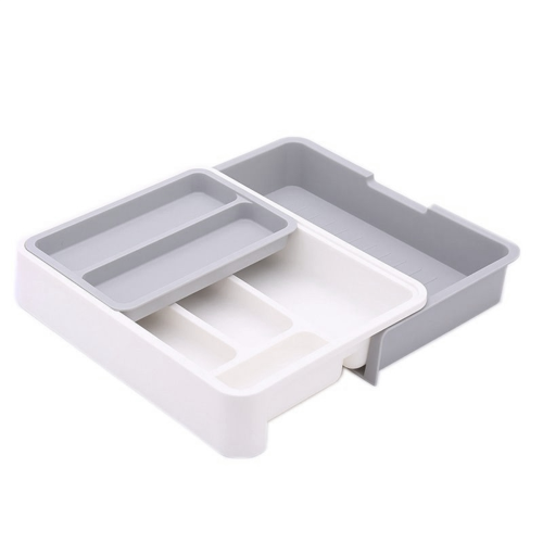 Separate Tableware Sorting Box Drawer Organizer Storage Knife and Fork Chopsticks Spoon Kitchen Shelf-A