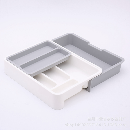 Separate Tableware Sorting Box Drawer Organizer Storage Knife and Fork Chopsticks Spoon Kitchen Shelf-A 2