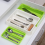 Separate Tableware Sorting Box Drawer Organizer Storage Knife and Fork Chopsticks Spoon Kitchen Shelf-A 5