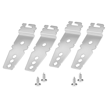 Confezione da 4 staffe di montaggio per lavastoviglie Premium, staffa sottopiano con viti per Whirl-Pool, Ken-More