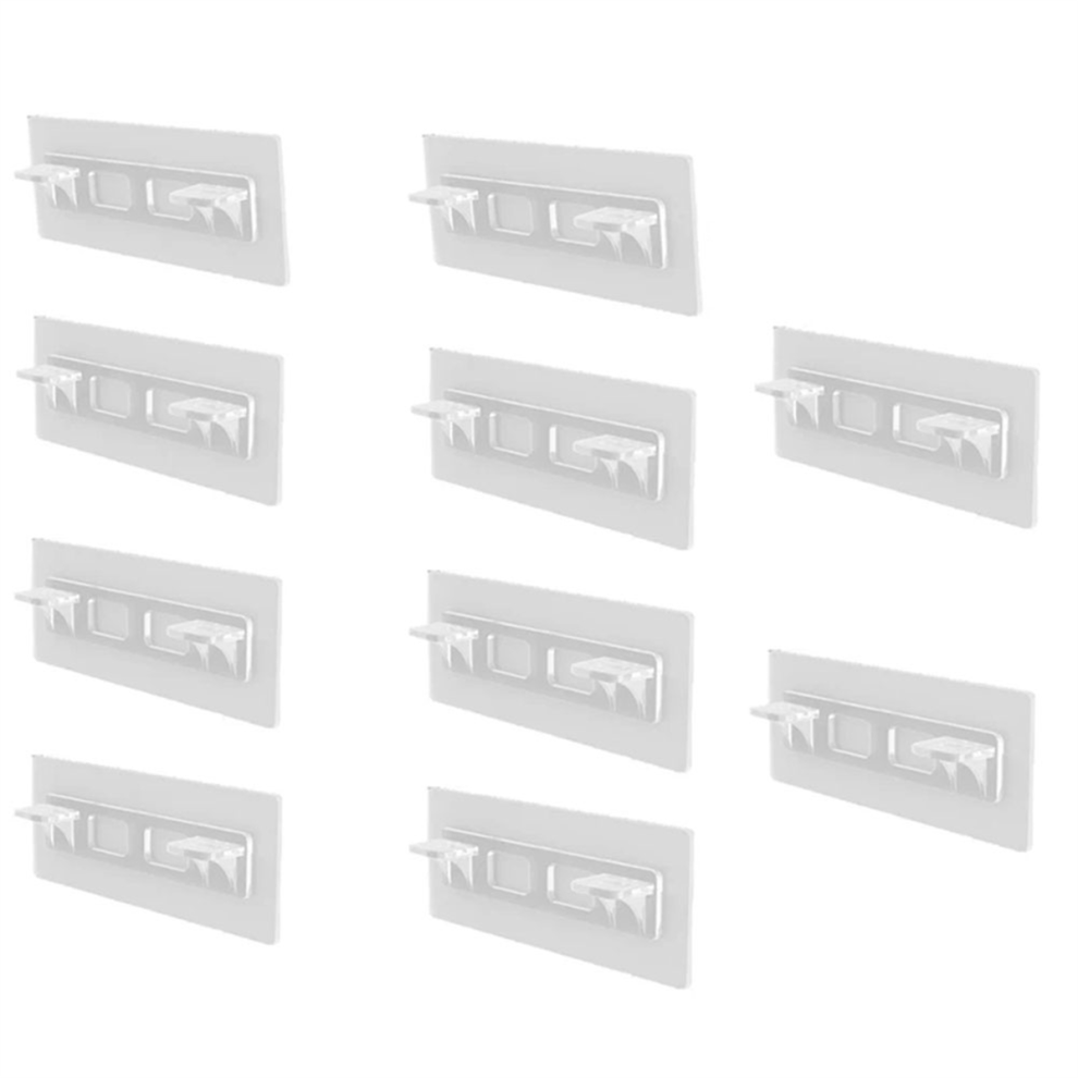 40Pcs Shelf Support Adhesive Pegs Closet Partition Bracket For Kitchen Bedroom Cabinet Clips Wall Hanger Sticker 4852752409411