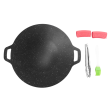Plaque de gril de camping antiadhésive de 34 cm pour barbecue coréen