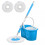 360° Floor Magic Spin Mop Bucket Set (Blue) 6
