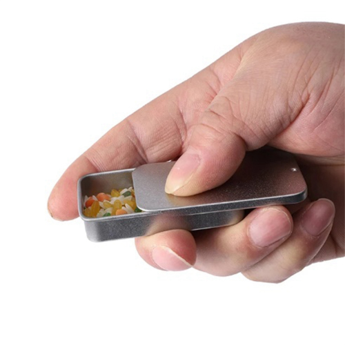 Mini Bird Training Food Box Hand-Held Parrot Feeder Feeding Jar Interactive Toy Silver 2