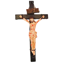 Jesus Crucifix Statue Wall Hanging Decoration Christ Catholic Home Decor Religious Collection Resin
