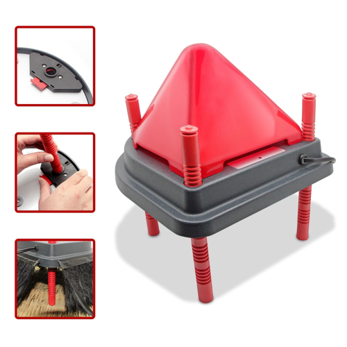 Brooder Heater for Chicks with Anti Roost Cone, Chick Heating Plate Adjustable Heights 2