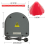 Brooder Heater for Chicks with Anti Roost Cone, Chick Heating Plate Adjustable Heights 8