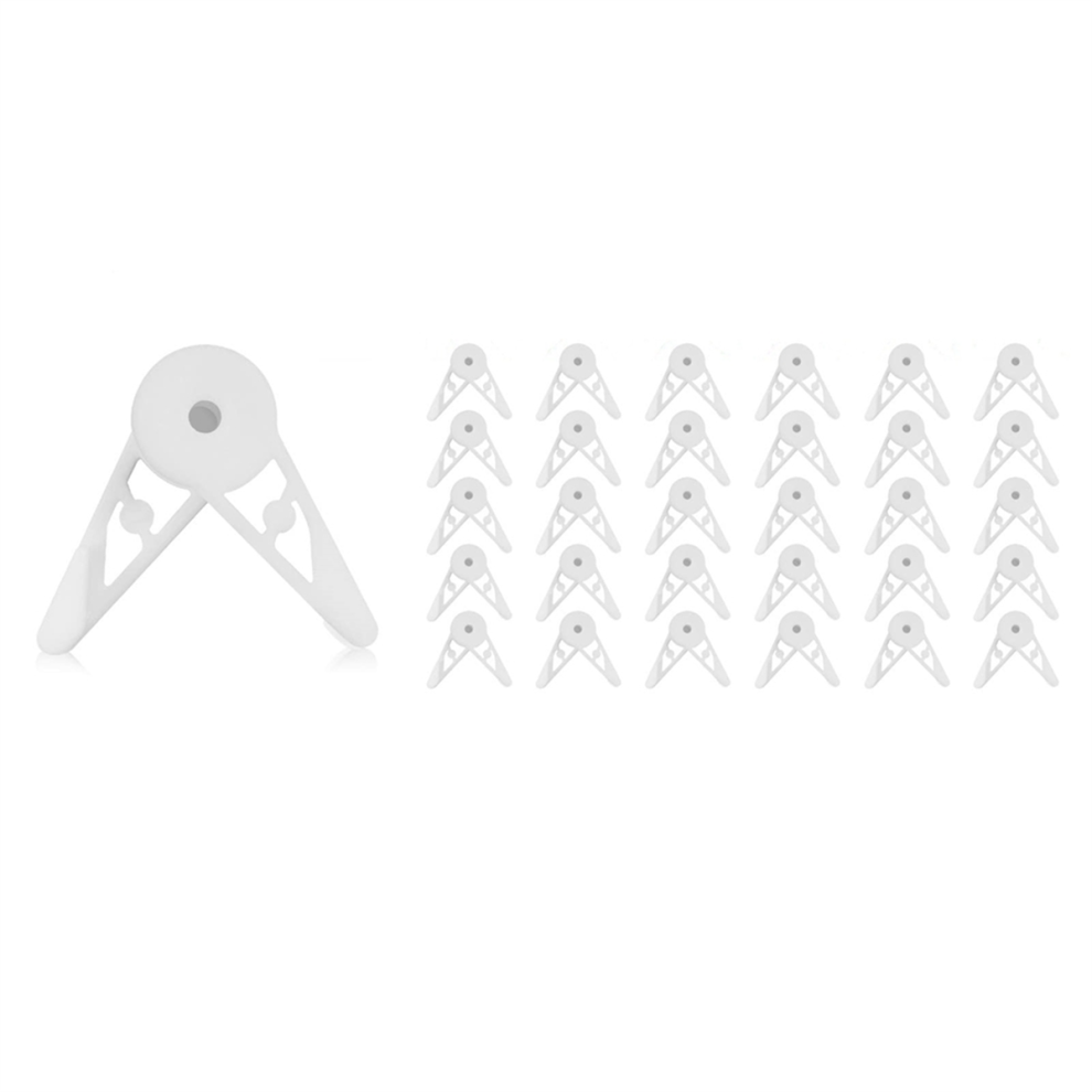 30 StüCk 360 Grad Verstellbare Pflanzenklammern, Zweigbieger, Stammtrainer FüR Stressarmes Training, Weiß-image