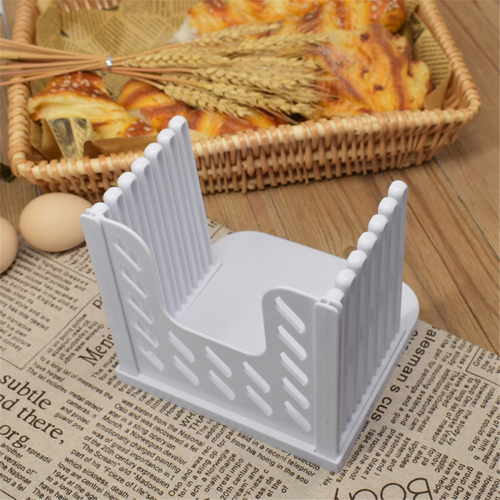 Bread Slicer Toast Cutter Foldable Homemade Slicing Adjustable Cutting Guide for 2