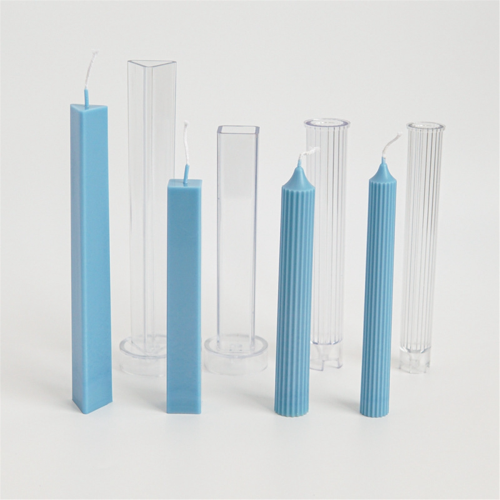 Triangular Long Pole Candle Plastic Mold DIY Homemade Aromatherapy Candles Making Kit Pc Mould A 1