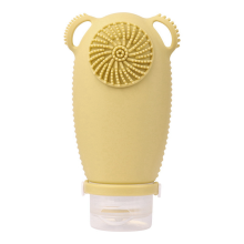 Silicone Travel Refillable Bottle Cleansing Brush Portable Shampoo Bottles Lotion Cosmetics Container D