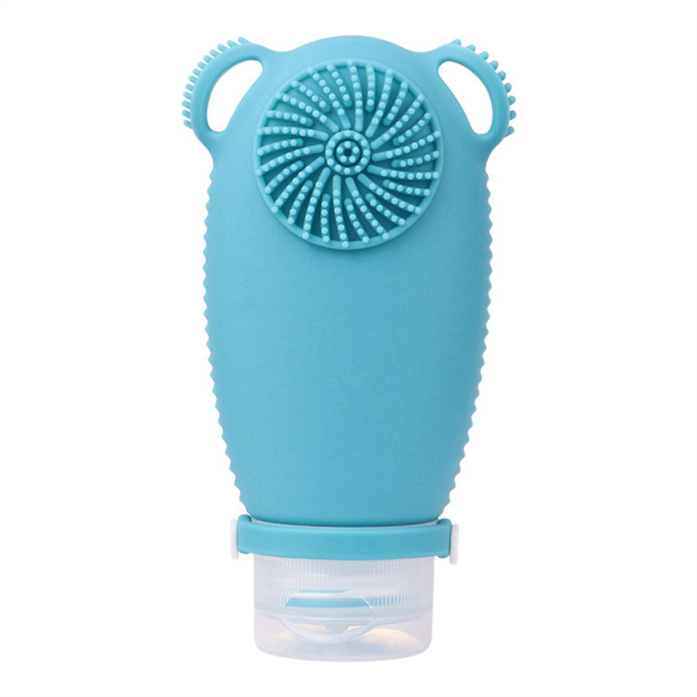 Exogio Silicone Travel Refillable Bottle Cleansing Brush Portable Shampoo Bottles Lotion Cosmetics Container B