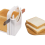 Bread Cutter for Homemade Bread, Foldable Plastic Slicer, Compact Cutting Guide, Loaf 2