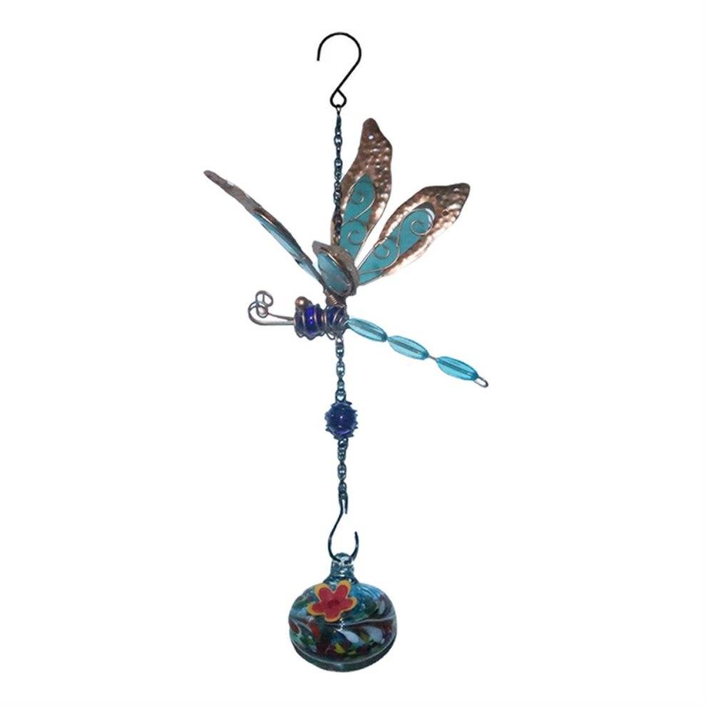 1PCS Charming Wind Chimes Hanging Bird Feeder with Flower Shape Feeding Ports-image-OPC-PJSCXTP-NEW