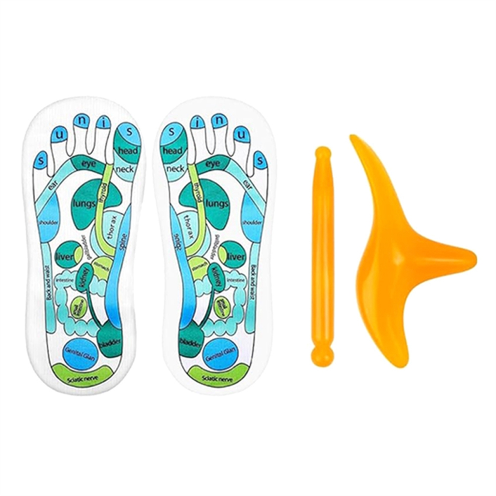Exogio Acupressure Socks In Reflex Zone, With Massage Sticks Zone Of Two Feet, Simple Foot