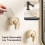 Rotating Suction Cup Storage Clips -Hooks,3PCS Multiple Clamp for Hanging Home Office Accessories B 3