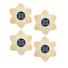 4PCS Solar Acryl Garten Vergrabenes Licht Im Freien Wasserdichte Leuchtende Wanddekoration Waschlicht,C