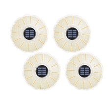 4PCS Solar Acryl Garten Vergrabenes Licht Im Freien Wasserdichte Leuchtende Wanddekoration Waschlicht,E