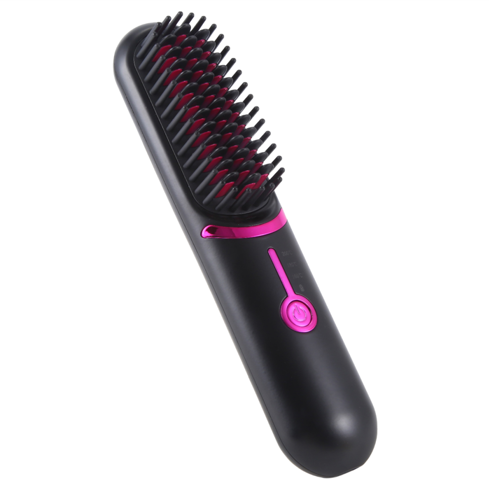Exogio Electric Hair Brushes Wireless Straightener Brush For Portable Rechargeable Cordless Heating Comb