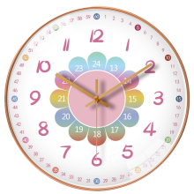 Clock Wall Living Room Home Cartoon Early Education Wall-Mounted Silent Quartz