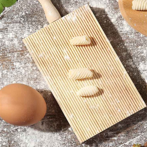 Italian Gnocchi Board Wood Kitchen Baking Tool Pasta Maker Professional 2