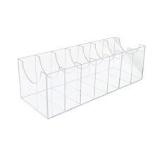 Organisateur de ceinture, support de rangement en acrylique pour le placard, vitrine à 7 compartiments pour cravates et nœuds