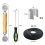 Screen Repair Kit, Roller Tools,Roller with Bearing & Removal Hook Clips, Spline for Install 2