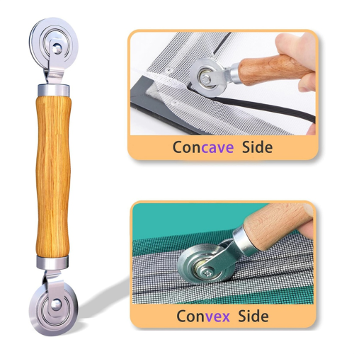 Screen Repair Kit, Roller Tools,Roller with Bearing & Removal Hook Clips, Spline for Install 2