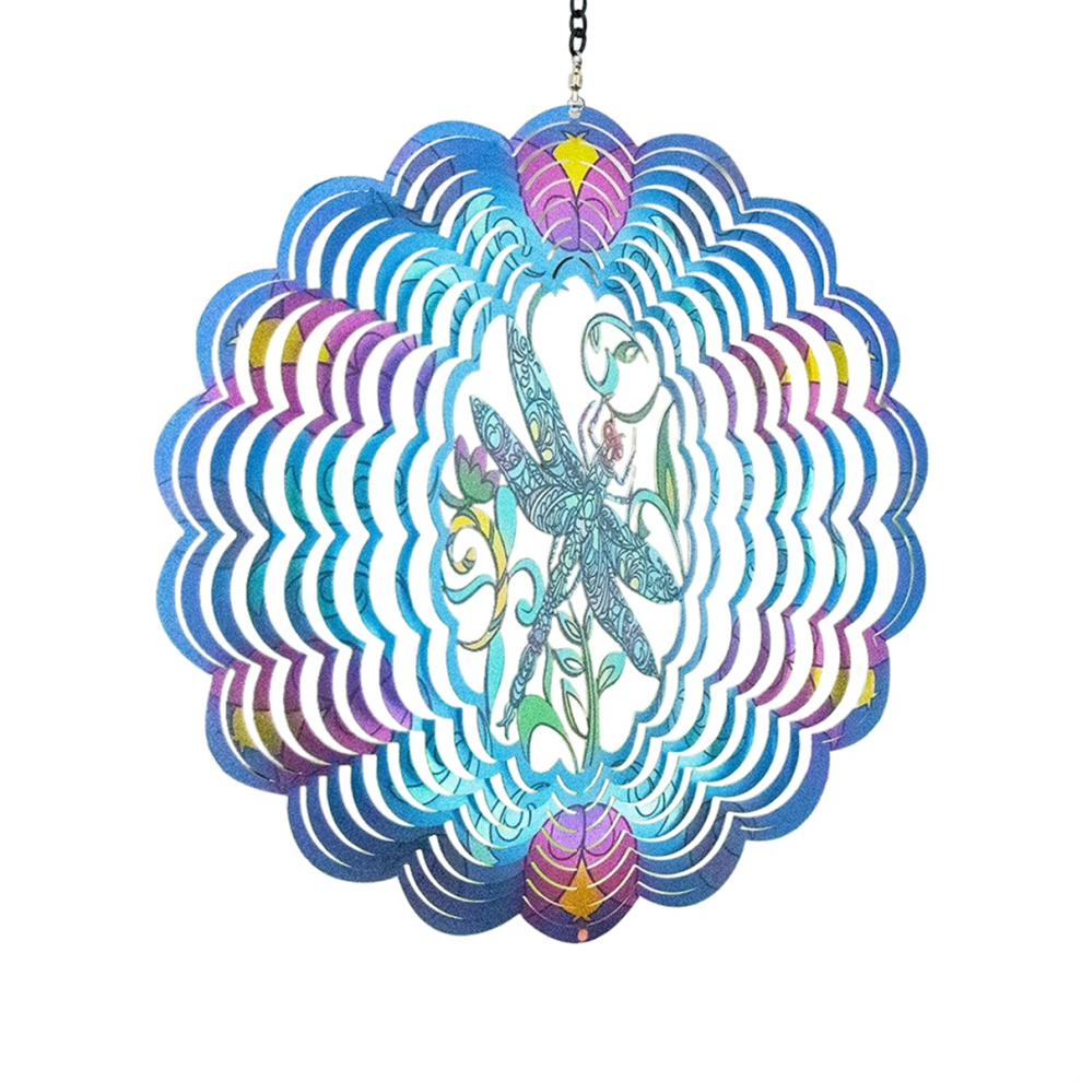 Exogio Dragonfly Metal Wind Spinners - Gifts For Women Mom Grandma Wife, Hanging Spinner Outdoor & Indoor Decorations