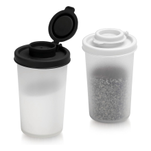 Lot de 2 salières et poivrières pour camping, pique-nique, cuisine, boîtes à lunch, voyage, distributeur d'épices