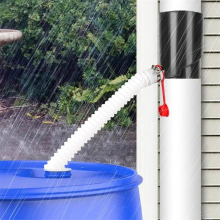 Kit de collecte d'eau de pluie résistant aux UV et aux intempéries, déflecteur de pluie portable, barils pour collecter B