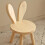 Small Board Stool, Cute Ears Solid Wood Decorative Stool Children Chair 9